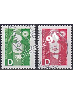 Timbre n° 2711 à 2712  oblitéré, Collection timbres France