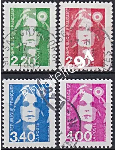 Timbre n° 2714 à 2717  oblitéré, Collection timbres France
