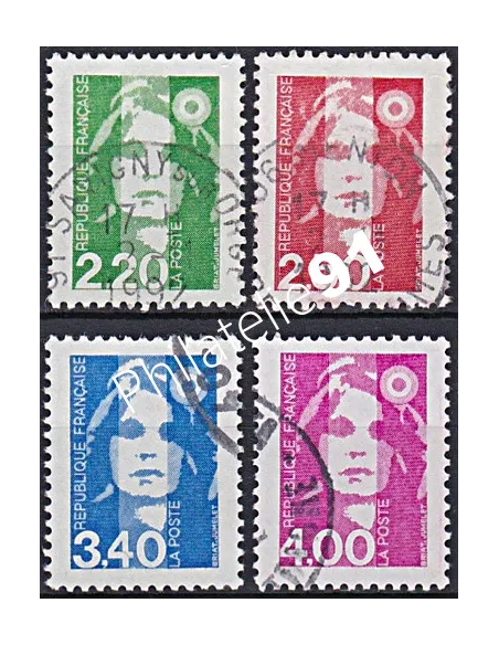 Timbre n° 2714 à 2717  oblitéré, Collection timbres France