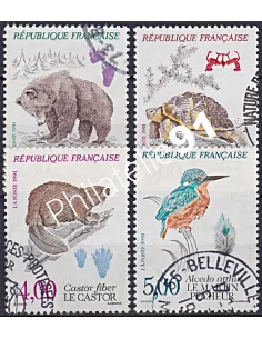 Timbre n° 2721 à 2724  oblitéré, Collection timbres France