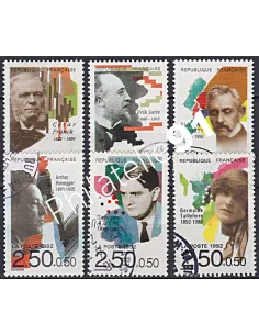 Timbre n° 2747 à 2752  oblitéré, Collection timbres France