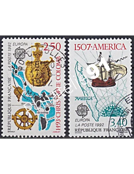 Timbre n° 2755 à 2756  oblitéré, Collection timbres France
