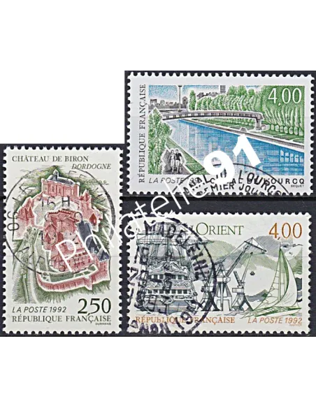 Timbre n° 2763 à 2765  oblitéré, Collection timbres France