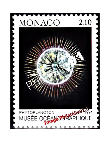 Timbre de MONACO - n° 1761 - Phytoplancton