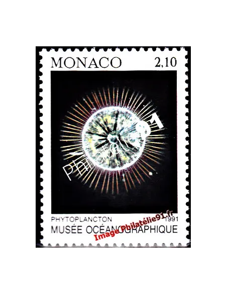Timbre de MONACO - n° 1761 - Phytoplancton