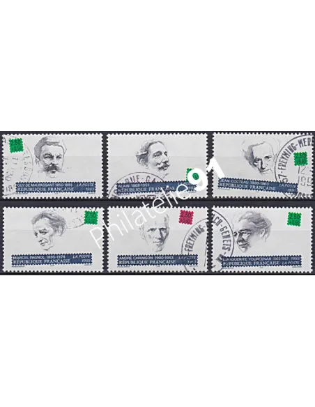 Timbre n° 2799 à 2804  oblitéré, Collection timbres France
