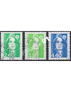 Timbre n° 2820 à 2822  oblitéré, Collection timbres France
