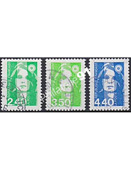Timbre n° 2820 à 2822  oblitéré, Collection timbres France