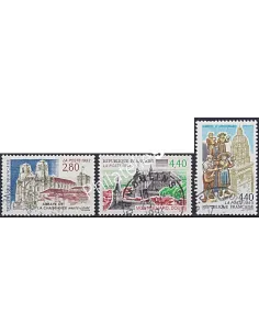 Timbre n° 2825 à 2827  oblitéré, Collection timbres France