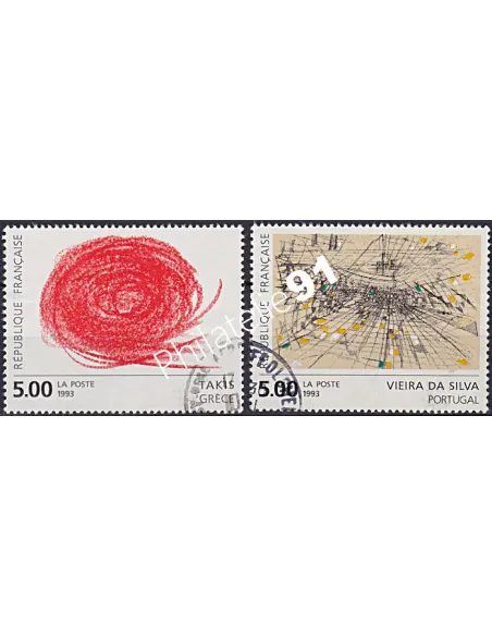 Timbre n° 2834 à 2835  oblitéré, Collection timbres France