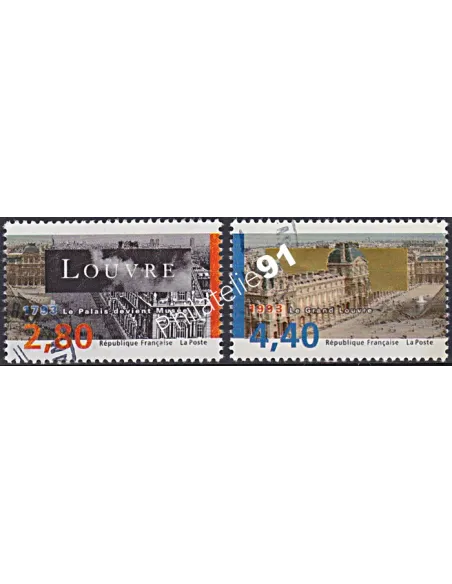 Timbre n° 2851 à 2852  oblitéré, Collection timbres France