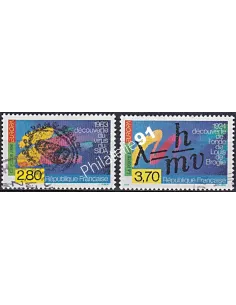 Timbre n° 2878 à 2879 oblitéré, Europa, collection timbres France
