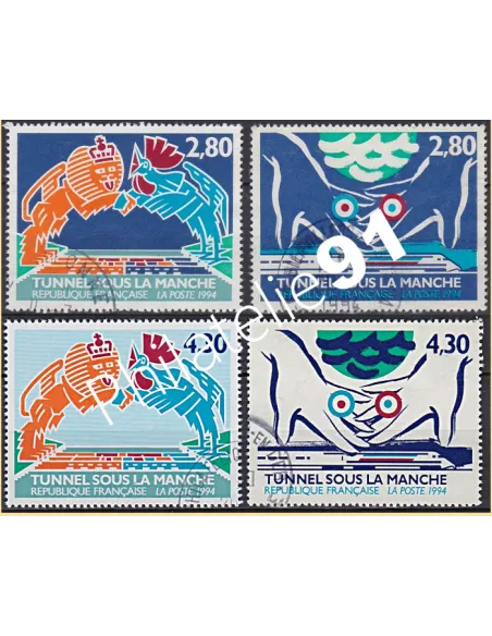 Timbre n° 2878 à 2879 oblitéré, collection timbres France