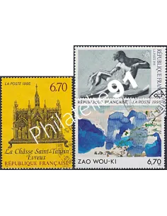 Timbre n° 2926 à 2928  oblitéré, Collection timbres France