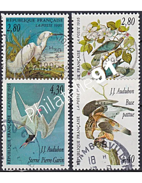 Timbre n° 2929 à 2932  oblitéré, Collection timbres France
