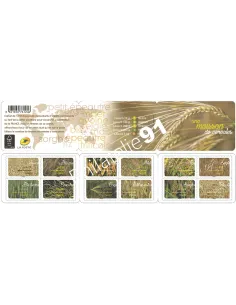 Carnet 1442 une moisson de céréales, timbres France