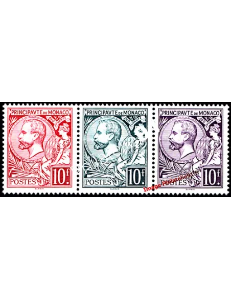 Timbres de MONACO n° 1783 à 1785 - Prince Albert 1er