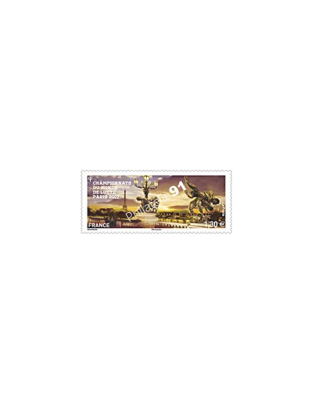 Timbre 5165, Championnats du monde de lutte Paris 2017, timbres France