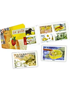 Carnet 1454, le goût, timbres France