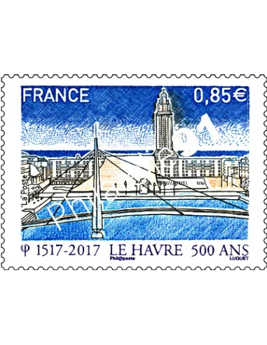 Timbre n° 5166 500 ans de la fondation du Havre, timbres France
