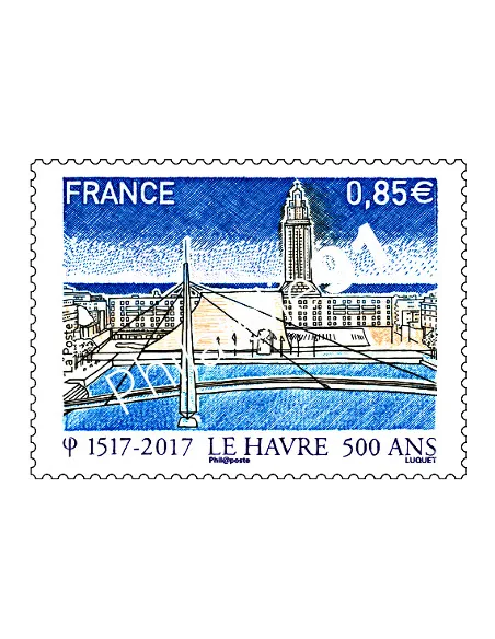 Timbre n° 5166 500 ans de la fondation du Havre, timbres France