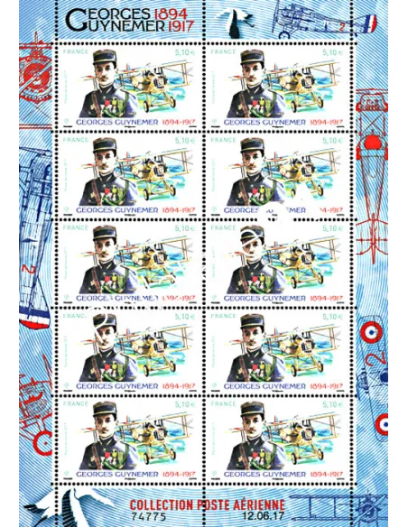 Minifeuille Georges Guynemer , timbres France