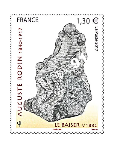 Timbre n° 5168 Auguste Rodin 1840-1917,Le Baiser, timbres France