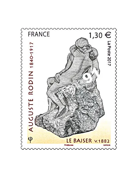 Timbre n° 5168 Auguste Rodin 1840-1917,Le Baiser, timbres France