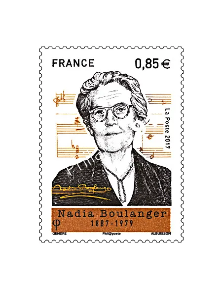 Timbre n° 5169, Nadia Boulanger,Le Baiser, timbres France