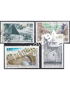 Timbre n° 2954 à 2957 oblitéré, Collection timbres France