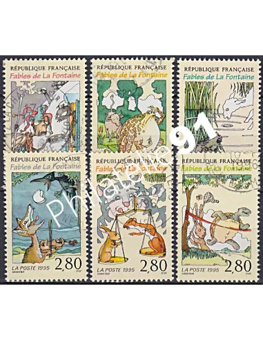 Timbre n° 2958 à 2963 oblitéré, Collection timbres France