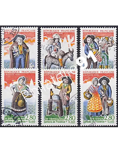 Timbre n° 2976 à 2981 oblitéré, Collection timbres France