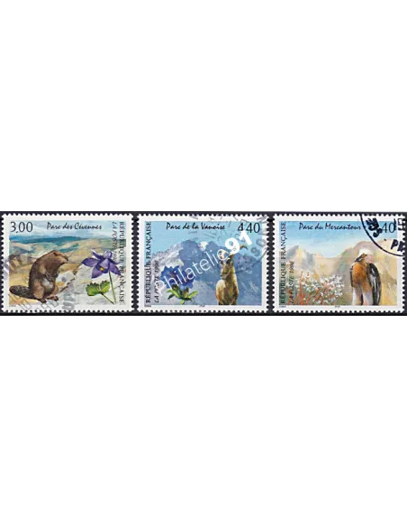 Timbre n° 2997 à 2999  oblitéré, Collection timbres France