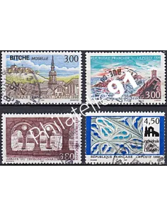 Timbre n° 3018 à 3021 oblitéré, Collection timbres France