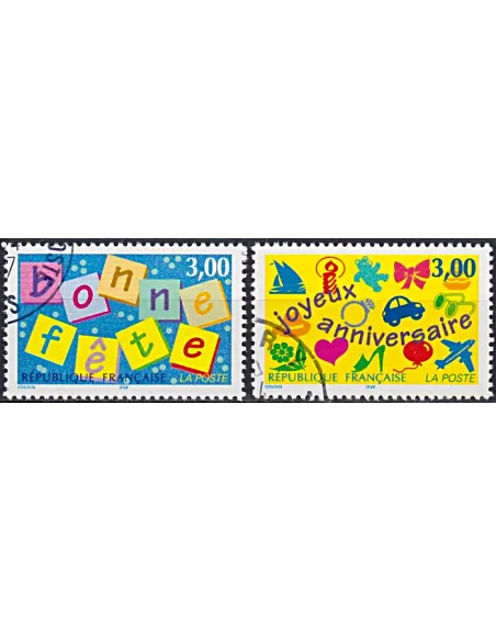 Timbre n° 3045 à 3046 oblitéré, Collection timbres France