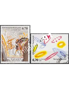 Timbre n° 3049 à 3050  oblitéré, Collection timbres France