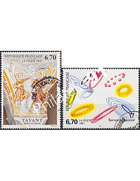 Timbre n° 3049 à 3050  oblitéré, Collection timbres France