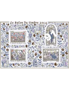 BF135 - Bloc doré salon du Timbre Paris 2014 Collection timbres France