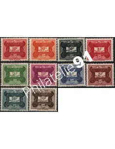 Timbres Taxe d' A.E.F. n° 12 à 21, timbres des colonies françaises