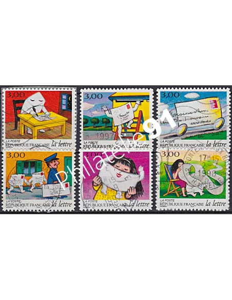 Timbre n° 3066 à 3071  oblitéré, Collection timbres France