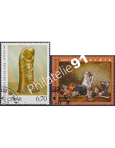 Timbre n° 3104 à 3105  oblitéré, Collection timbres France