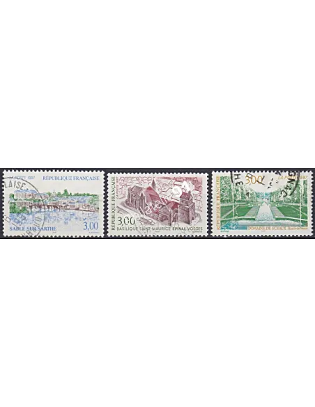 Timbre n° 3107 à 3109 oblitéré, Collection timbres France