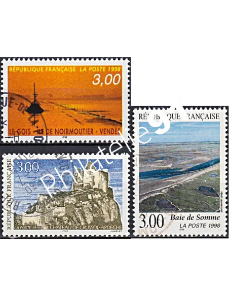 Timbre n° 3167 à 3169 oblitéré, Collection timbres France