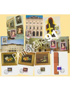 Liechtenstein, Lot de Cartes Maximum , collection timbres Europe