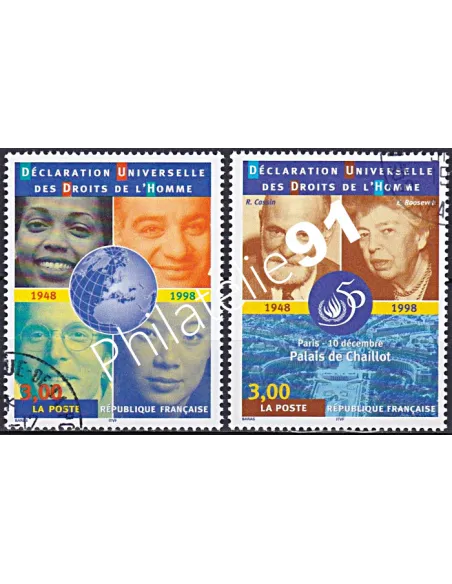 Timbre n° 3208 à 3209 oblitéré, Collection timbres France