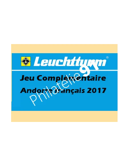 LEUCHTTURM Andorre poste française 2017, matériel philatélique