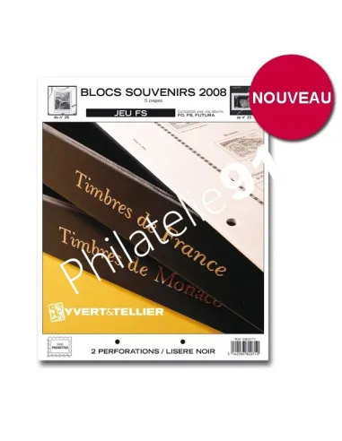 JEU FS FRANCE - 2008 - BLOCS SOUVENIRS