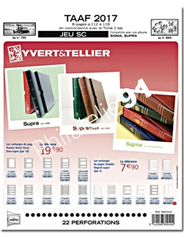 jeu SC TAAF 2017, matériel philatélie