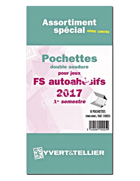 pochettes FRANCE 2017 1er semestre autoadhésifs - matériel philatélique