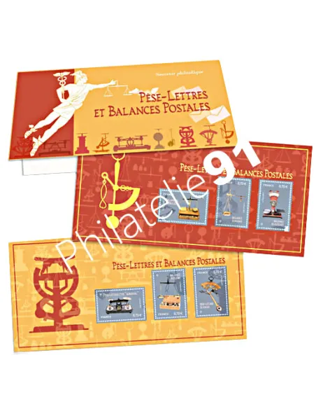 Souvenir 140, Pèse-lettres et balances postales, timbres France